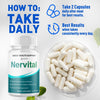 Image of (5 Pack) Nervital Nootropic Natural Nerve Support Vitamin Formula 300 Capsules