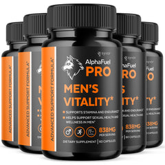 (5 Pack) AlphaFuel Pro Male Support Formula Supplement Alpha Fuel Pro 300 Capsules