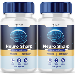 Neuro Sharp Nootropic All Natural Formula Brain Supplement (2 Pack-120 Capsules)