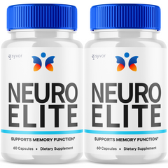Neuro Elite Nootropic All Natural Super Brain Supplement (2 Pack - 120 Capsules)