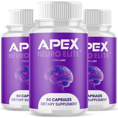 (3 Pack) Apex Neuro Elite Nootropic Nerve Support Supplement ApexNeuro 180 Caps
