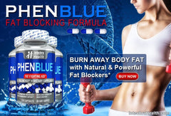 PHENBLUE Top Diet Pills - Fat Fighting Formula - 120 White/Blue Capsules