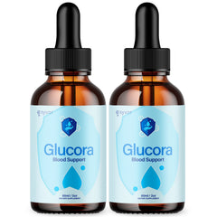 (2 Pack) Glucora Blood Support Drops Glucora Vitamin Supplement 60 Servings
