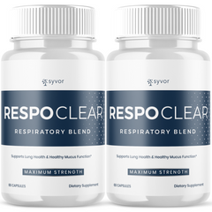 (2 Pack) RespoClear Pills Advanced lungs Health Support Respo Clear 120 Capsules