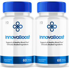 Innovaboost Healthy Blood Flow Pills, Innova Boost 120 Capsules (2 Pack)