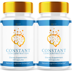 Constant Concentration Advanced Nootropic Formula Brain Health Support 120 Caps