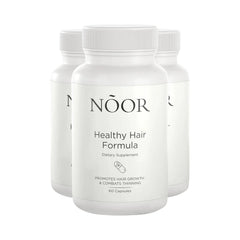 3-Pack NOOR Healthy Hair Formula - NOOR Hair Growth Support Capsules - 180 Capsules