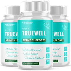 (3 Pack) Truewell Nootropic Natural Super Nerve Supplement True Well 180 Capsule