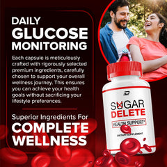 Sugar Delete Supplement Pills (3 Pack - 180 Capsules)
