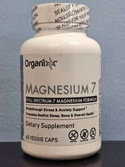 Organixx Magnesium 7 Full Spectrum Formula 60 Capsules - New / Sealed! Exp 1/2026