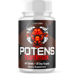 (1 Pack) Potens Hardmax Advanced Male Support Supplement PotensHardmax 60 Capsules