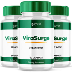 (3 Pack) Virasurge Advanced Male Support Max Supplement Vira Surge 180 Capsules
