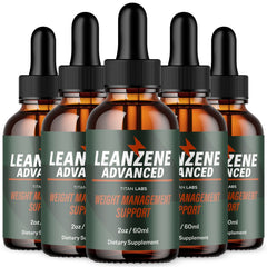 (5 Pack) Leanzene Drops Advanced Health & Fitness Formula Lean Zene 150 Servings