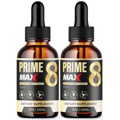 Prime 8 Max Drops for Men Advanced Vitamin Max Supplement 60 Servings (2 Pack)