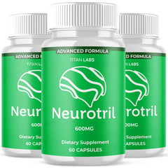 (3 Pack) Neurotril Nootropic All Natural Brain Supplement Neuro Tril 180 Capsule