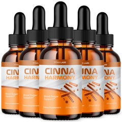 (5 Pack) Cinna Harmony Blood Support Drops CinnaHarmony Supplement 300 Servings