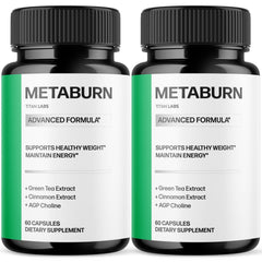 (2 Pack) Metaburn Advanced Energy & Fitness Support Supplement Meta Burn 120 Capsules