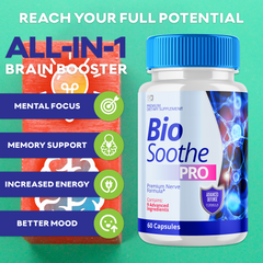 Bio Soothe Pro, BioSoothe Premium Nerve Pain Formula 180 Capsules (3 Pack)