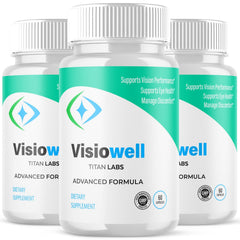 (3 Pack) Visiowell Support Healthy Eye Vision & Function Visio Well 180 Capsules
