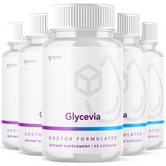 (5 Pack) Glycevia Pills Advanced Blood Health Support 300 Capsules