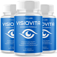 (3 Pack) Visiovita Support Healthy Eye Vision & Function Visio Vita 180 Capsules