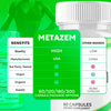 Image of (2 Pack) MetaZem Advanced Energy & Fitness Max Supplement Meta Zem 120 Capsules