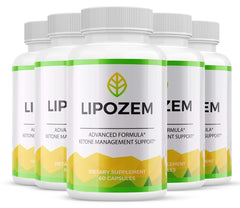 Lipozem Weight Loss Diet Pills, Lipozene Tablets Reviews (5 Pack - 300 Capsules)