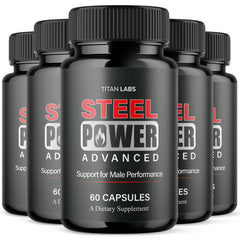 (5 Pack) Steel Power Advanced Male Health Support Supplement SteelPower 300 Capsules