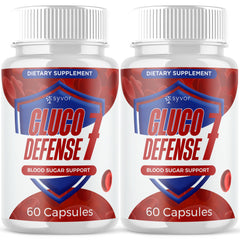 (2 Pack) Gluco Defense 7 Advanced Blood Support Formula GlucoDefens7 120 Capsule