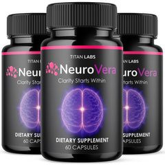 (3 Pack) Neurovera Pills Nootropic Natural Brain Supplement Neuro Vera 180 Capsules