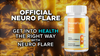 Image of Neuro Flare Nootropic All Natural Super Nerve Supplement 180 Capsules (3 Pack)