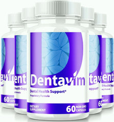 (5 Pack) Dentavim Pills Supplement Advanced Dental Support 300 Capsules - ARMOLEY