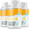 Image of (3 Pack) NervX Nootropic All Natural Super Nerve Supplement Nerv X 180 Capsules