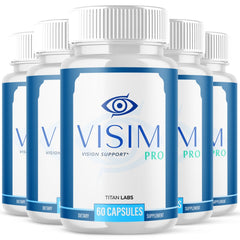 (5 Pack) Visim Pro Support Healthy Eye Vision & Function VisimPro 300 Capsules