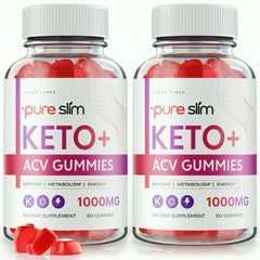 (2 Pack) Pure Slim Keto + ACV Gummies for Advanced Weight loss and Energy Levels 120 Gummies