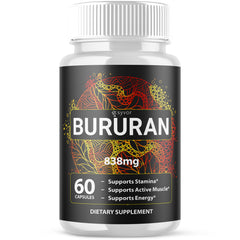 (1 Pack) Bururan Male Support Supplement Advanced Formula Buru Ran 60 Capsules