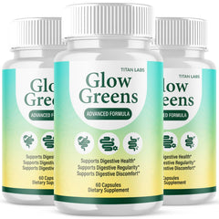 (3 Pack) Glow Greens Probiotic For Gut Health & Digestive Function 180 Capsules