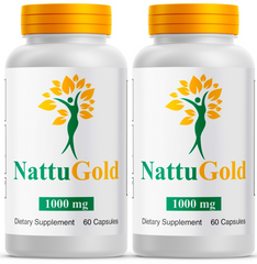 Nattu Gold Weight Loss Pills, NattuGold Supplement Capsules ( 2 pack 120 caps)