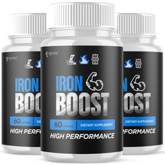 (3 Pack) Iron Boost Male Support Supplement Advanced Formula IronBoost 180 Capsule