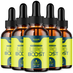 Lipo Boost Drops Advanced Formula Health & Fitness Supplement 300 Servs (5 Pack)