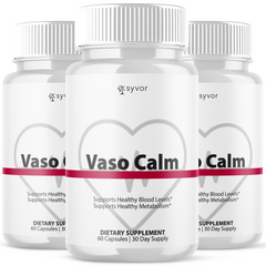 (3 Pack) Vaso Calm Pills Advanced Blood Health Max Support VasoCalm 180 Capsules