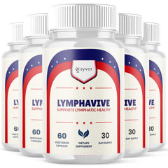 (5 Pack) Lymphavive Advanced Support for Healthy Bod, Lympha Vive 300 Capsules