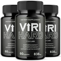(3 Pack) Viri Hard Advanced Male Health Support Supplement ViriHard 180 Capsules