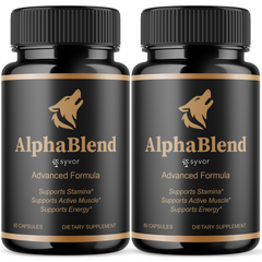 Alpha Blend Pills for Men Advanced Formula Vitamin Supplement (2 Pack - 120 Capsules)