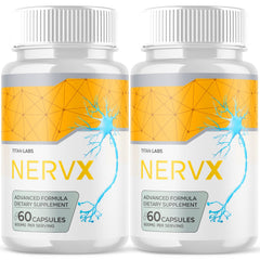 (2 Pack) NervX Nootropic All Natural Super Nerve Supplement Nerv X 120 Capsules