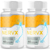 Image of (2 Pack) NervX Nootropic All Natural Super Nerve Supplement Nerv X 120 Capsules