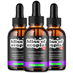Bliss of Utopia Male Support Drops Advanced Vitamin Supplement (3 Pack - 90 Serve