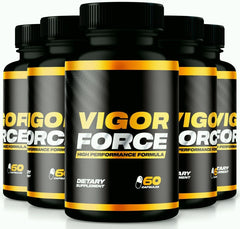 (5 Pack) Vigor Force Pills Supplement 300 Capsules - ARMOLEY