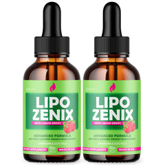 (2 Pack) Lipo Zenix Drops Advanced Health & Fitness Support LipoZenix 60 Servs