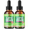 Image of (2 Pack) Lipo Zenix Drops Advanced Health & Fitness Support LipoZenix 60 Servs